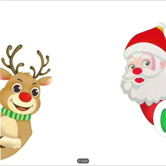 ❄️NWT❄️NEW 2 CHRISTMAS WINDOW + SNOWFLAKE DECALS ❄️ - Picture 6 of 8